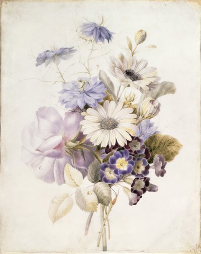 Blumen mit Gänseblümchen, 1840 von French School